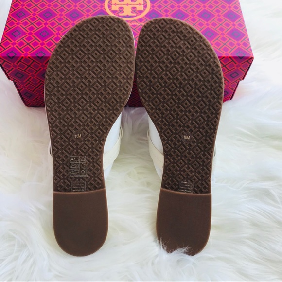 NEW IN BOX TORY BURCH MILLER SANDALS BLEACH - Picture 9 of 12